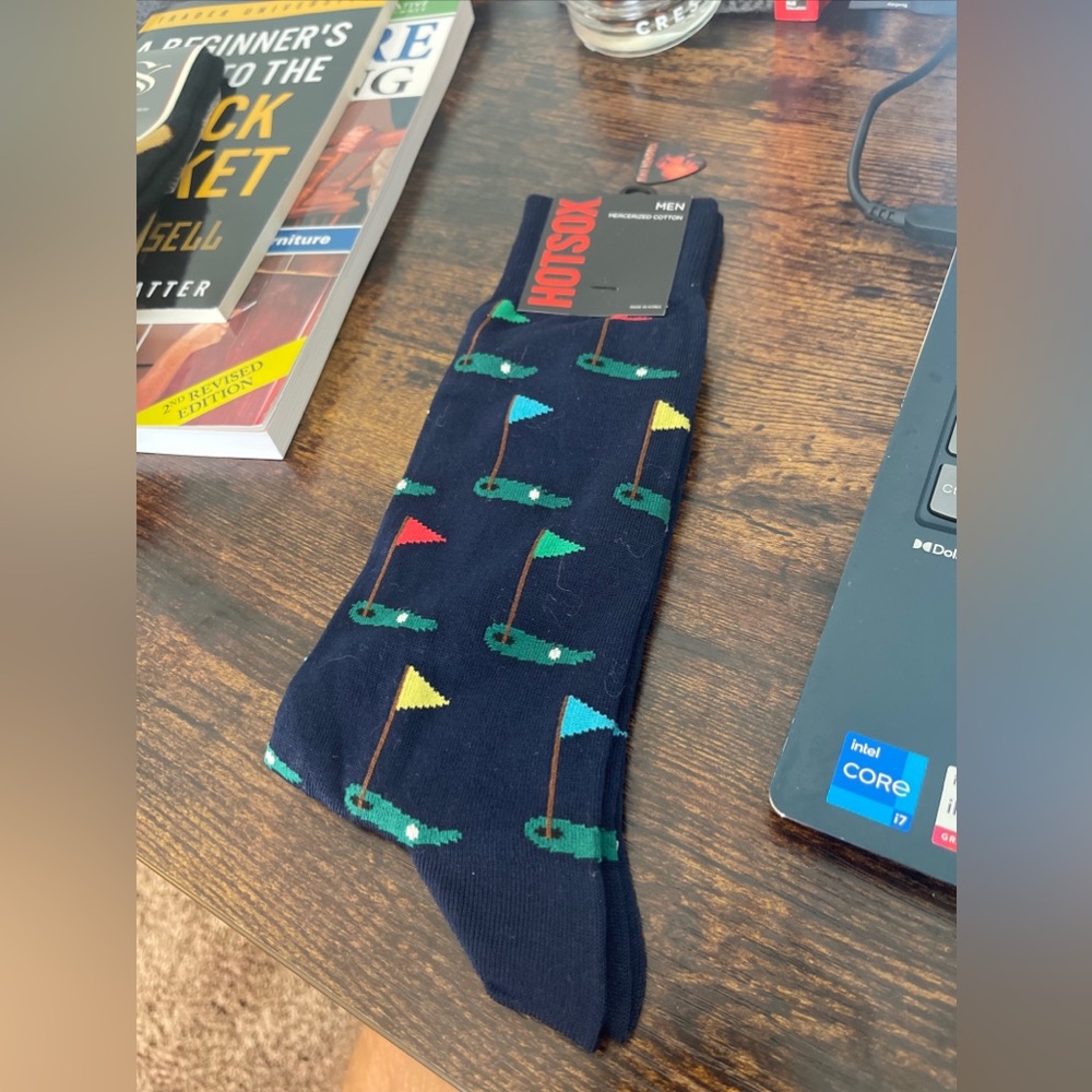 NWT HotSox Golf Socks. Mens